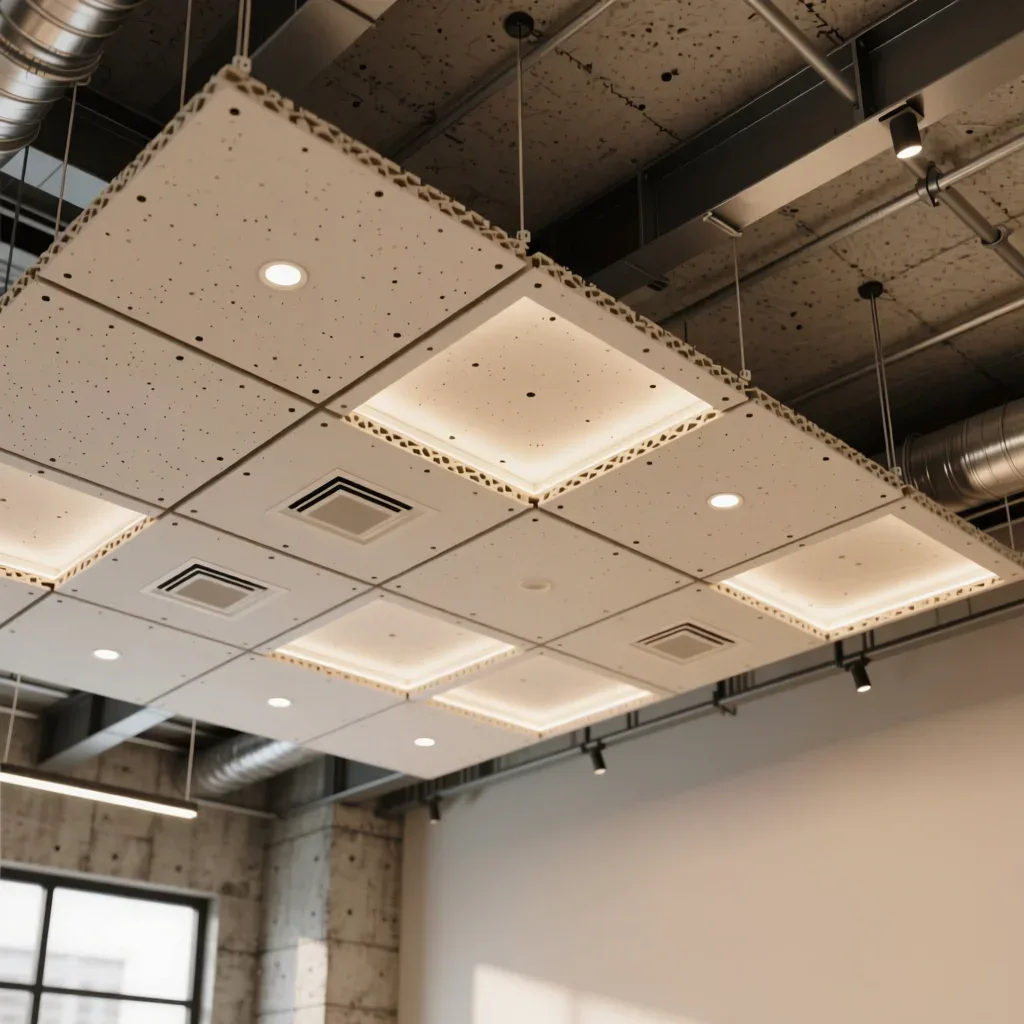 Techos de pladur con iluminación integrada, ideal para espacios modernos y funcionales.